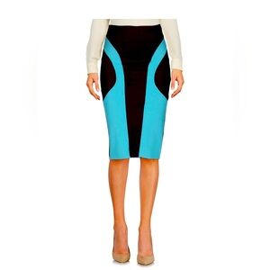 Brand New Italian High Waist Stretchy Pencil Brown Skirt IT 46 USA 8